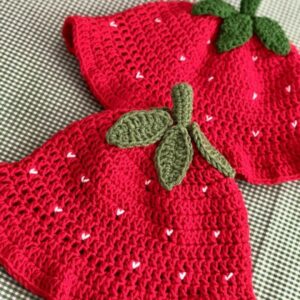 کلاه توت فرنگی دخترانه و زنانه